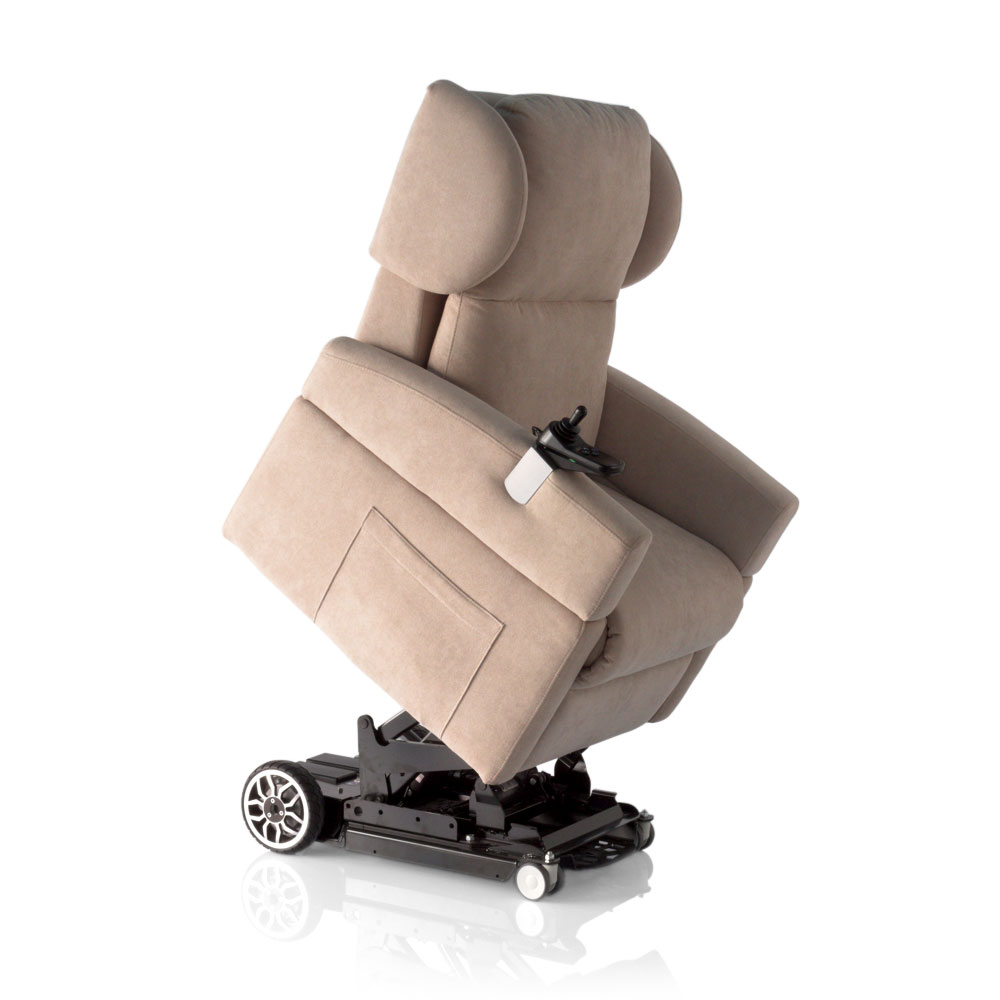 poltrona motorizzata con joystick movi