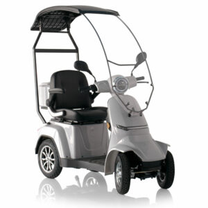 scooter elettrico vega4 con cappottina rigida