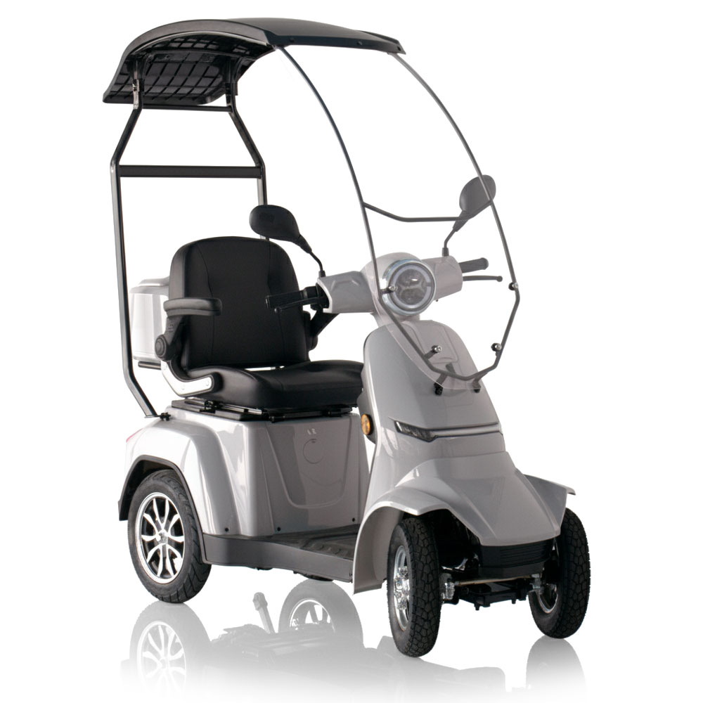 scooter elettrico vega4 con cappottina rigida