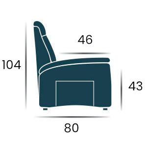 Poltrona relax misure