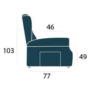 Poltrona relax misure